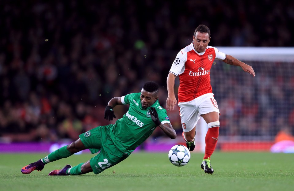 Cazorla was injured against Ludogorets