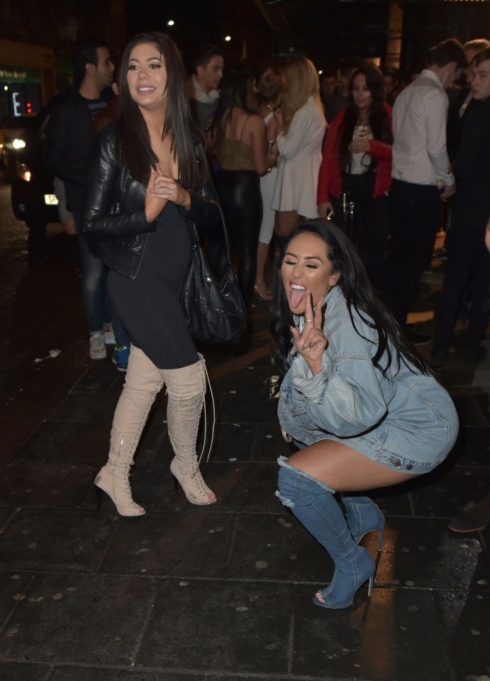  The girls were joined by Sophie Kasaei who showed off her twerking skills