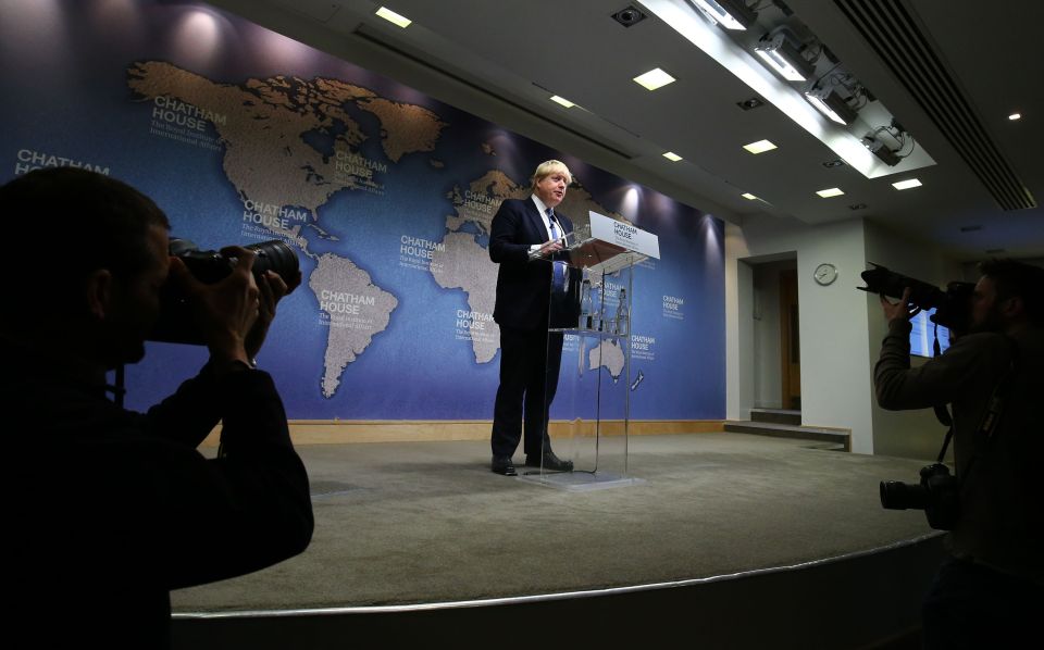  The Foreign Secretary was delivering his first major speech since taking over the role