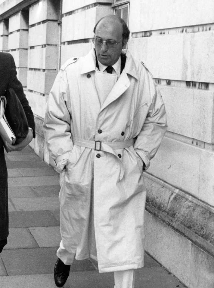  Higgins, pictured outside court in 1990, was cleared of six charges of indecent assault in 1992