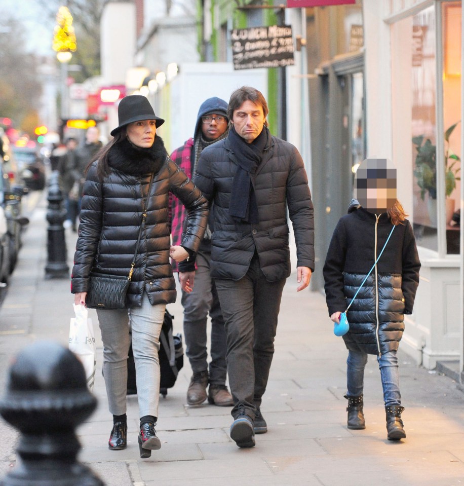  Conte was happy to keep quiet as his wife carried the bags