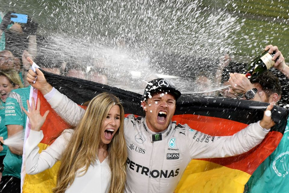  Rosberg pipped team-mate Hamilton to the title