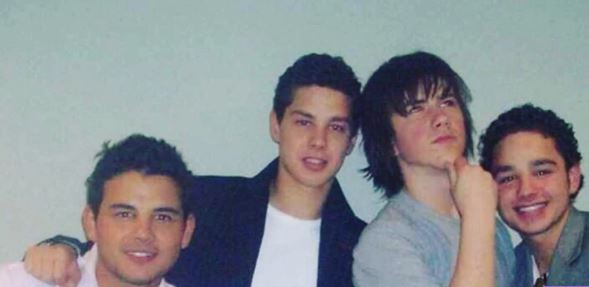 Scott recently shared this hilarious throwback snap of the trio and and former Corrie star Richard Fleeshman