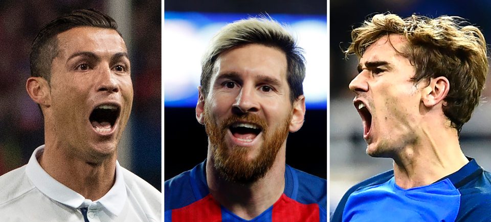 Zlatan Ibrahimovic has outscored Cristiano ronaldo and Antoine Griezmann this year - but not middle man Lionel Messi 