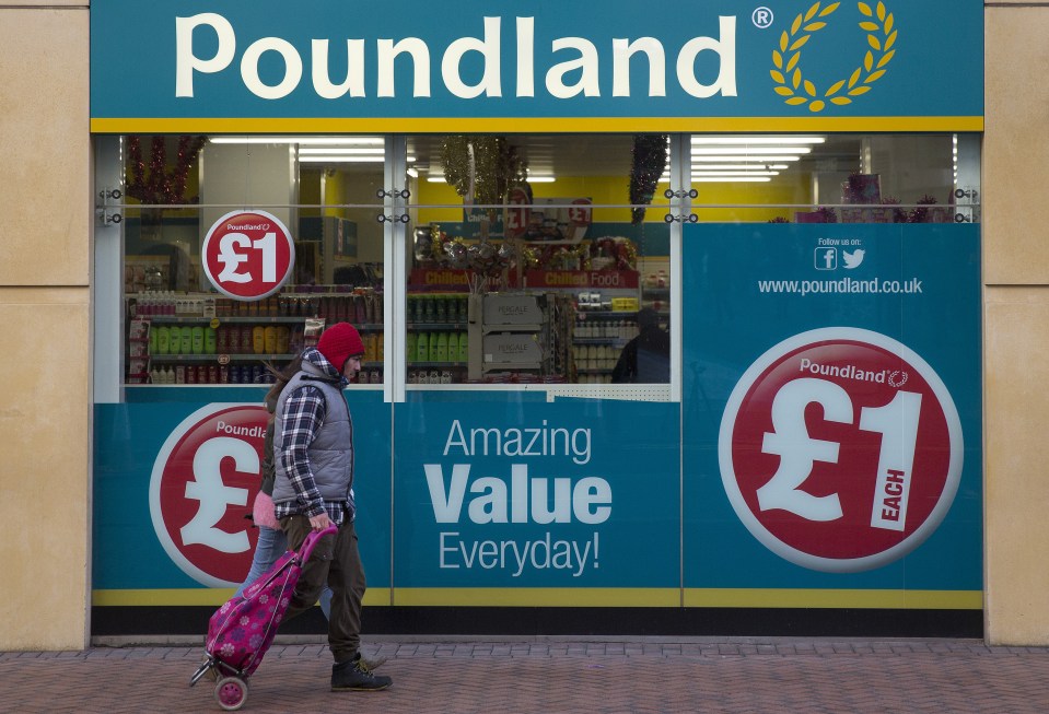 Cheap and cheerful ... the decorations were put into Poundland stores 