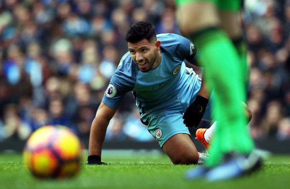 Sergio Aguero narrowly trails the pair with 10 goals