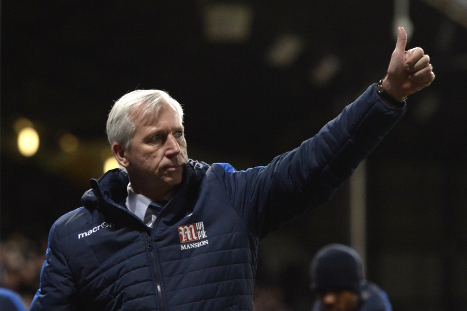 Alan Pardew was under pressure to win after losing his last six games