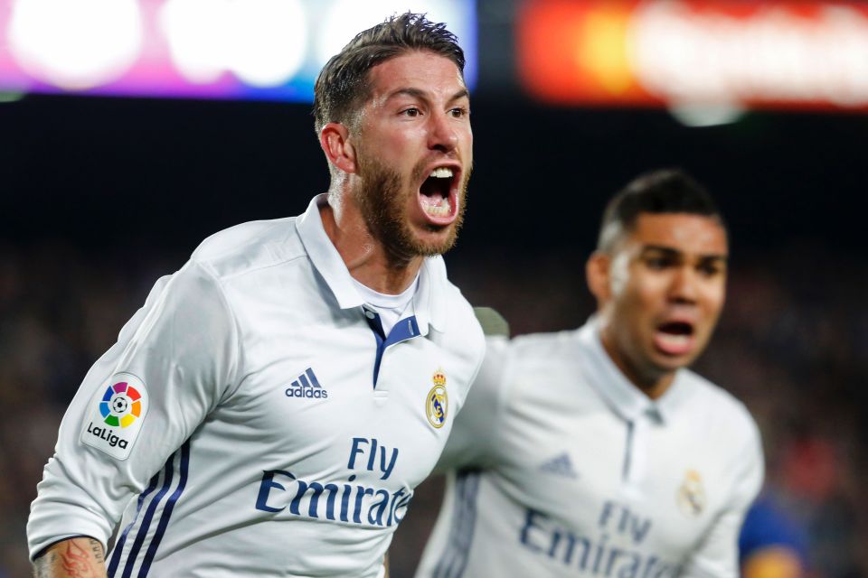  Sergio Ramos, not for the first time, came to Real Madrid's rescue to secure a precious point in the Nou Camp