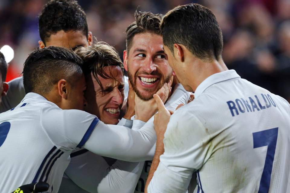  It wasnt long before Ramos' team-mates caught up with him to offer their congratulations