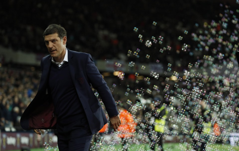 Slaven Bilic before his side were given a thrashing by Arsenal 