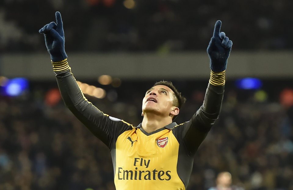  Alexis Sanchez secures his hat-trick and completes the 5-1 rout