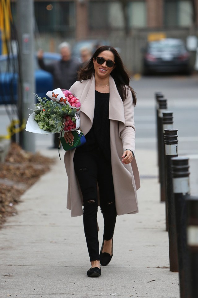  Meghan was seen was she was out shopping for flowers in Toronto