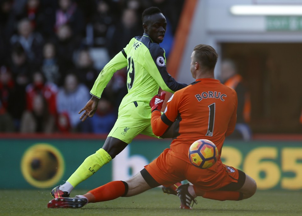 Mane kept his nerve to score past Bournemouth keeper Artur Boruc at Dean Court