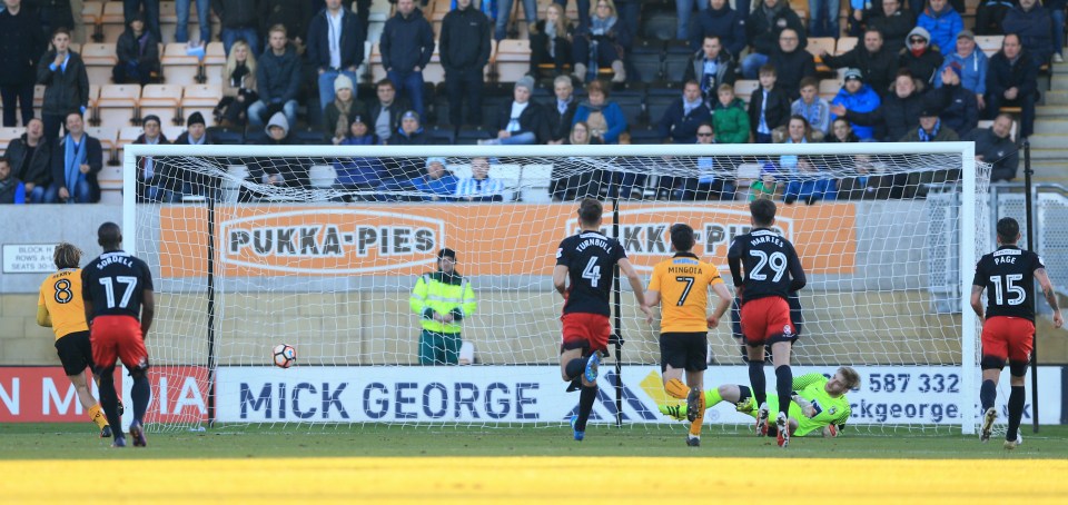 This was Berry's second goal on the way to Cambridge dumping out their higher-league opponents