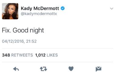  Kady McDermott claimed her boyfriend's brother was never going to win