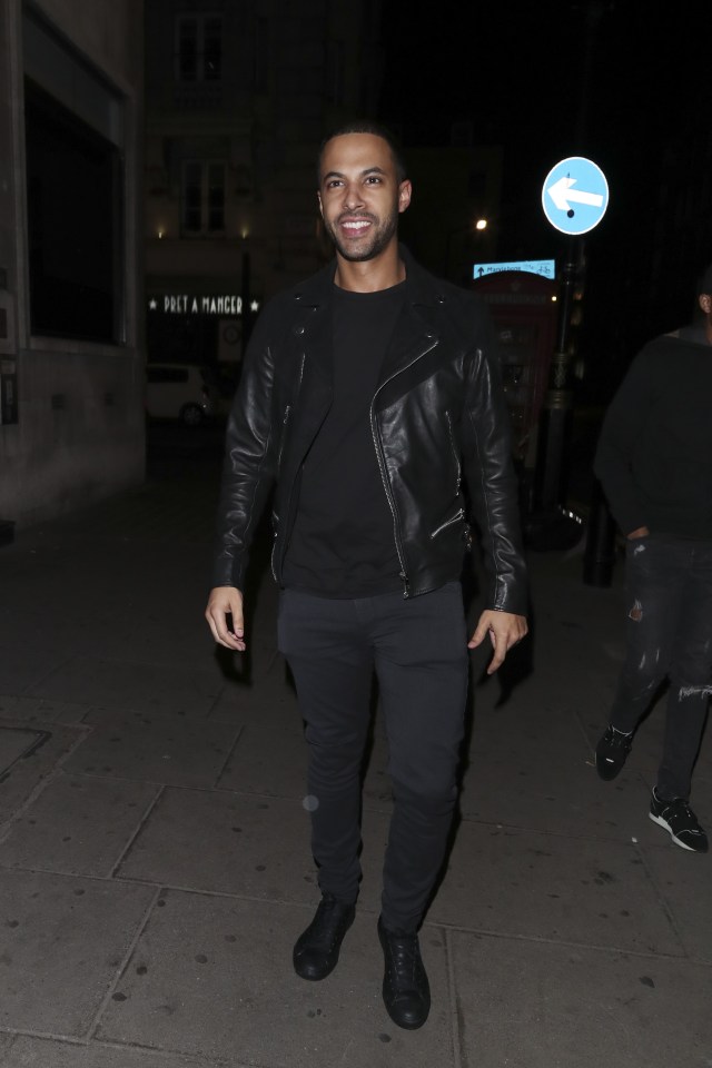  Radio host Marvin Humes also headed to the nightclub bash