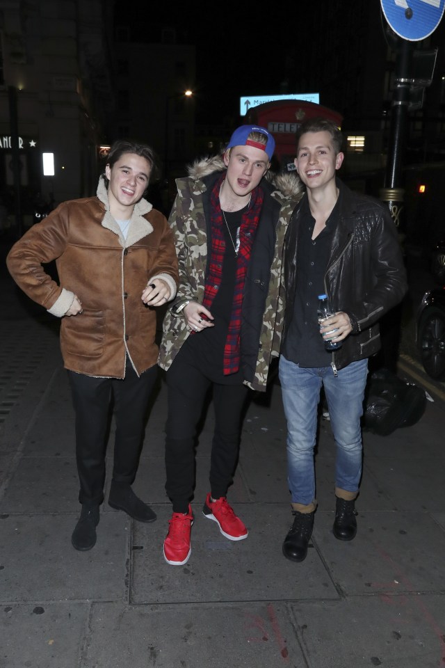  The Vamps headed to the club to party with other guests