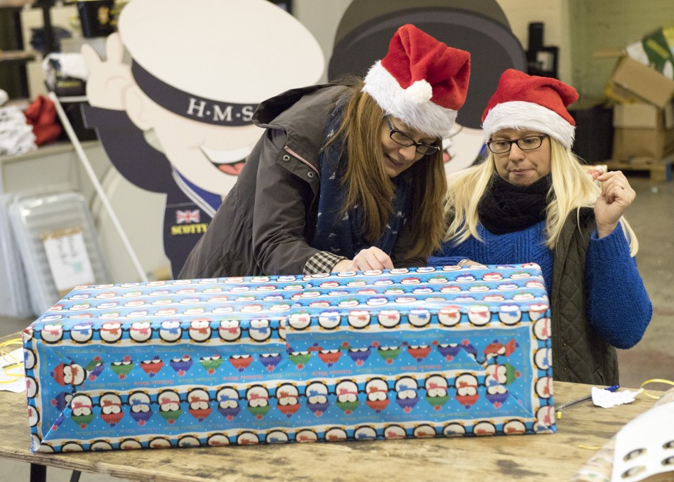 More than 100 children will receive gifts thanks to donations from generous members of the public