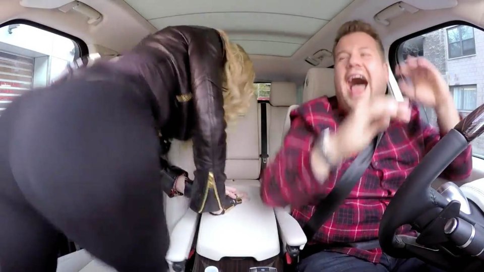 Madonna began twerking much to James' shock