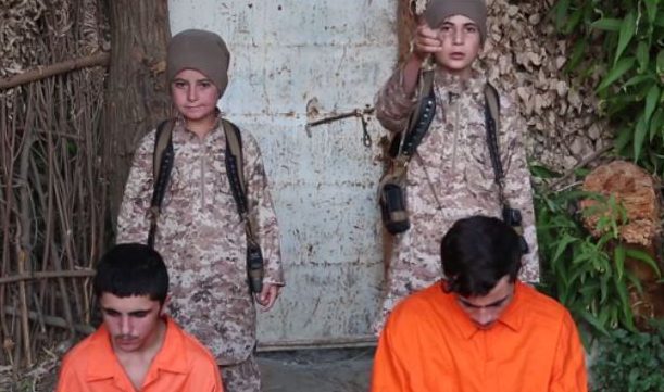  These two children were filmed executing prisoners in a brutal ISIS propaganda video