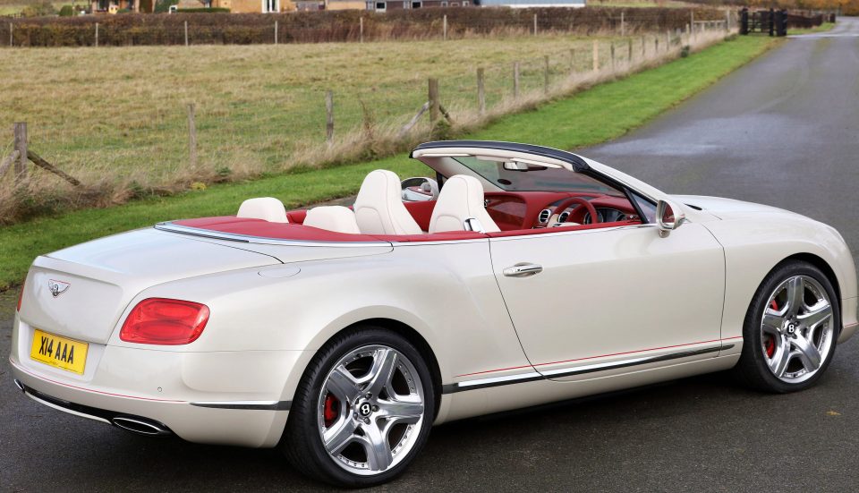 Bentley Continental GTC with only 500 miles on the clock priced at £85,000. 