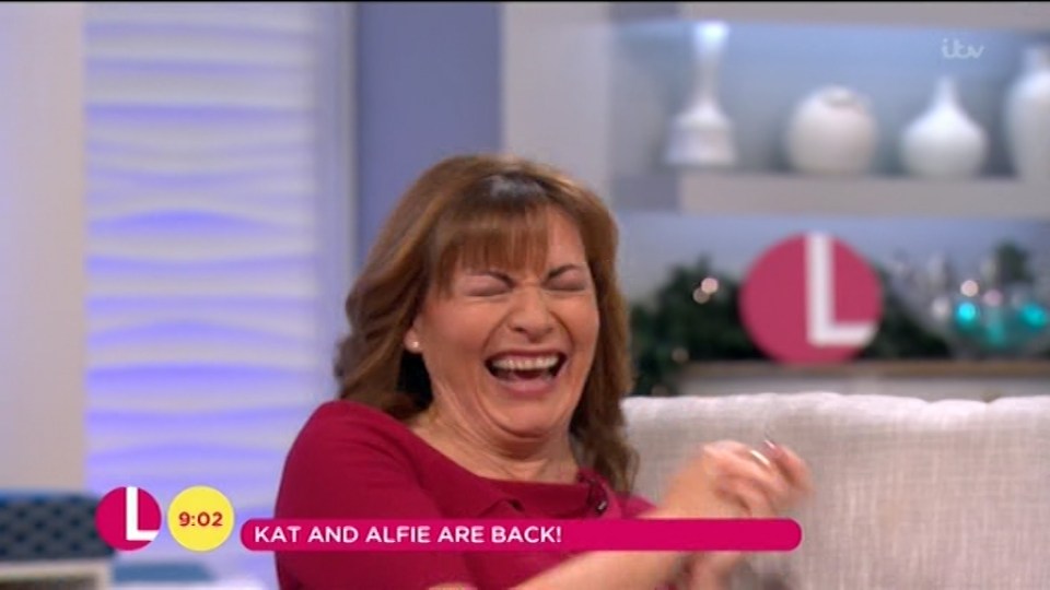 Lorraine Kelly asked if they'd ever dated