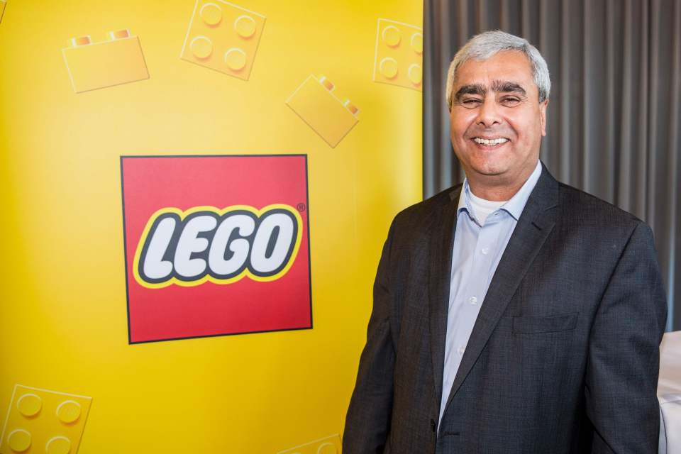 LEGOs new top boss Bali Padda is pictured at a news conference in Copenhagen earlier this month