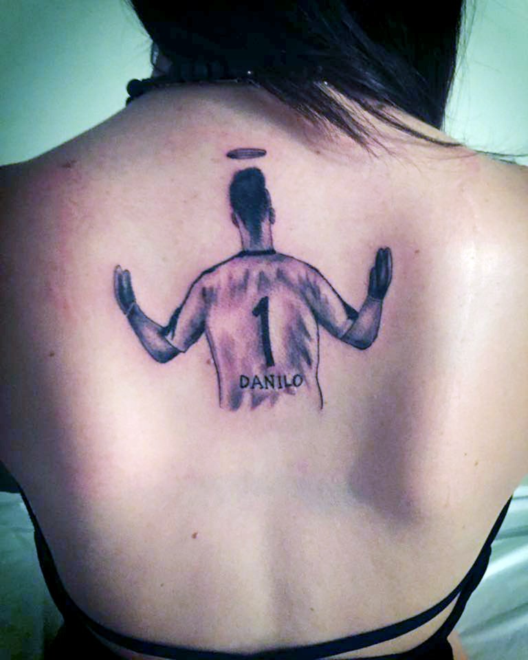 Daniele Padilha's tattoo of her brother Danilo