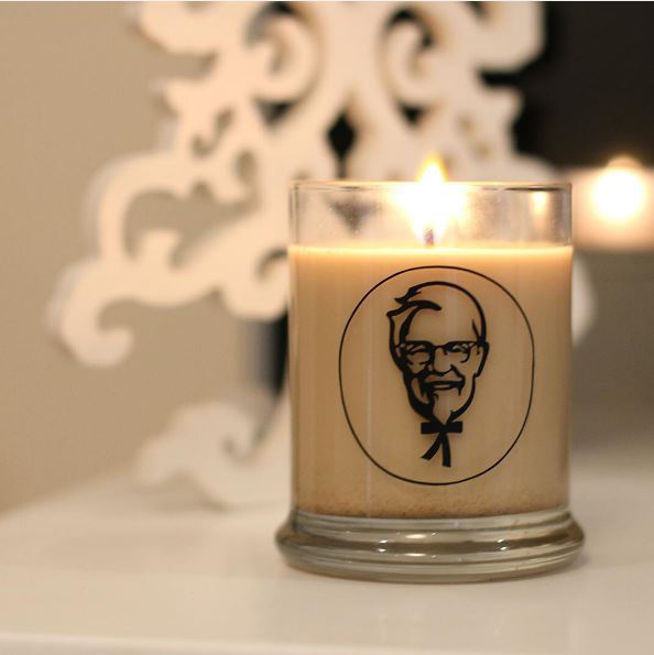  It's not just the chicken which gets the Colonel's secret recipe this candle has the unique blend of herbs and spices too