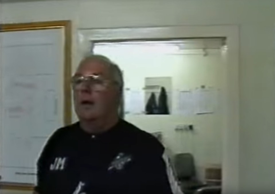  Jim McCafferty filmed as part of a Hibs documentary