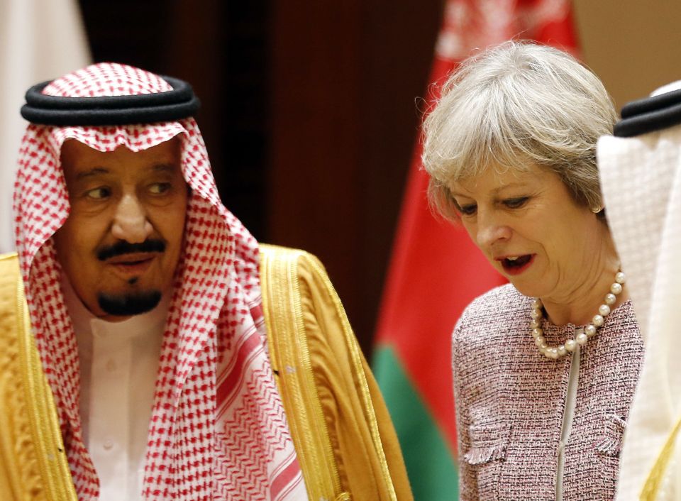  Awkward: the comments emerged just days after Theresa May met the Saudi King