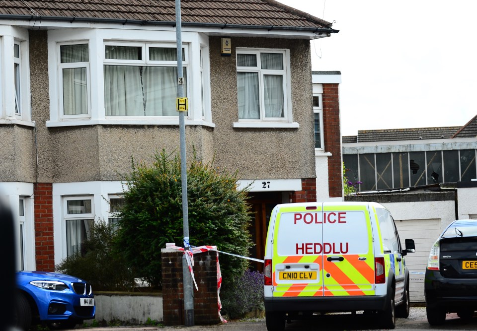  Police rushed to the Mayer's house in Heath, Cardiff, and forced their way in to find Mrs Mayer dead in July