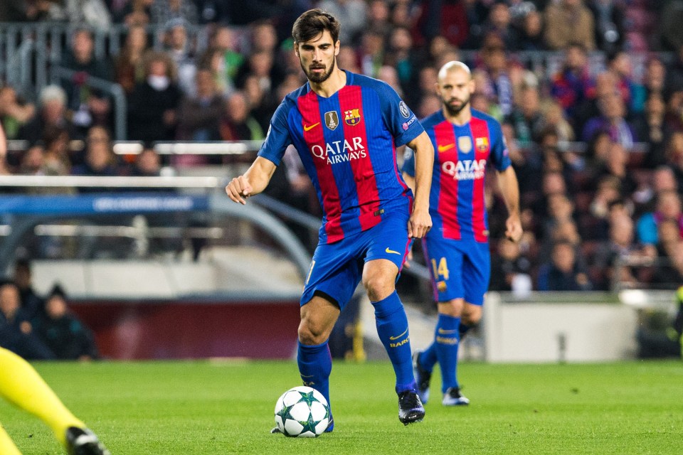  Euro 2016 winner Andre Gomes is one of the players keeping Rakitic out of the Barcelona side