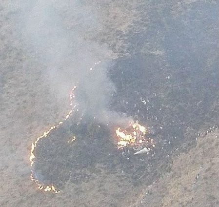  An aerial view of the devastation