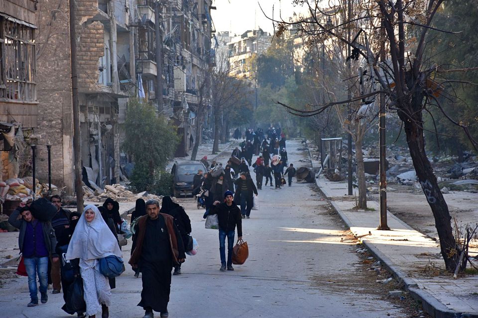  Many have tried to flee previously and are now exiting the Syrian city in huge numbers