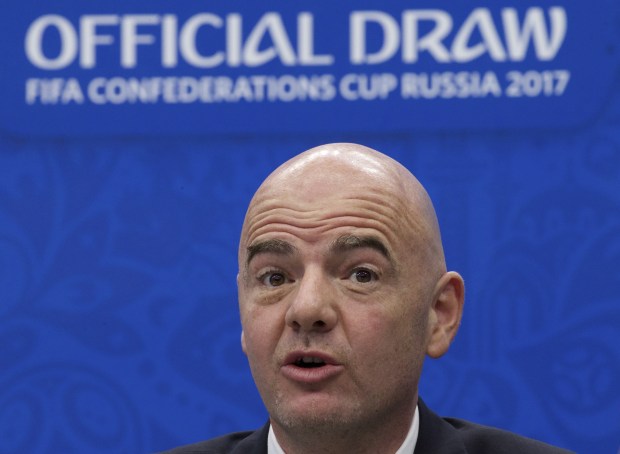 Gianni Infantino is pressing ahead with plans to extend the World Cup to 48 teams