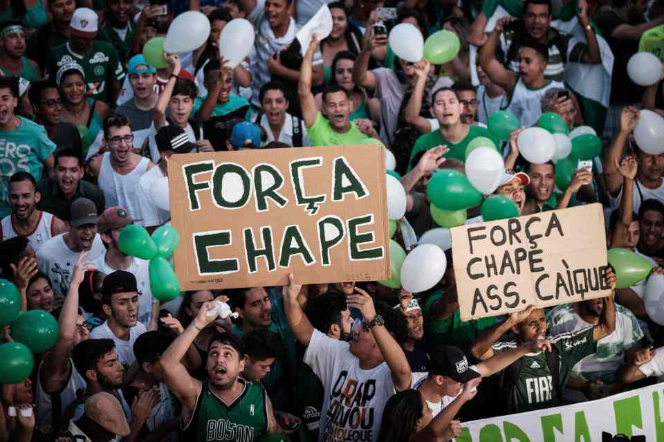 There has been a huge outpouring of grief since nearly every member of Chapecoense's football team and management lost their lives in a plane crash