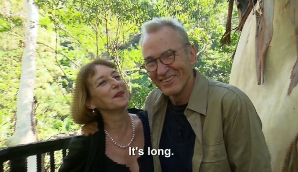  Larry and Marie embraced as he was kicked out of the jungle