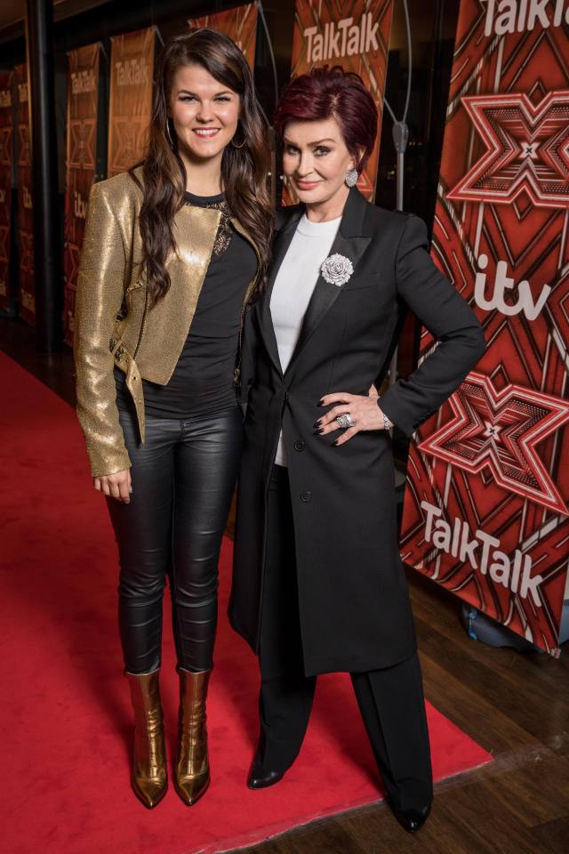  Bookies favourite Saara Alto beamed alongside Sharon Osbourne as the pair caught up before the big weekend ahead