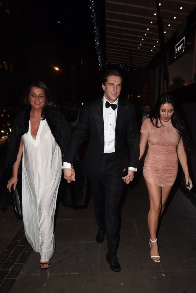 The trio looked in very good spirits as they arrived for the gala