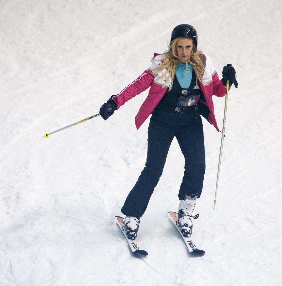  Josie sailed down the slopes like an old pro