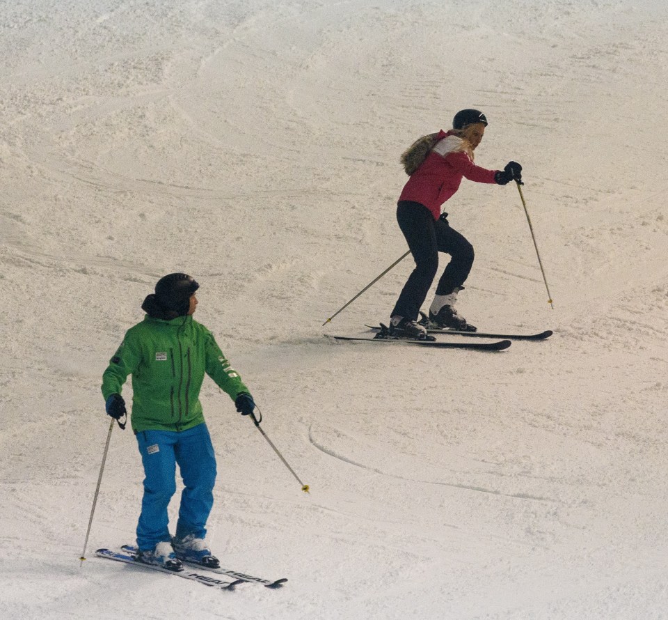  Getting the hang of skiing has become second nature to Josie