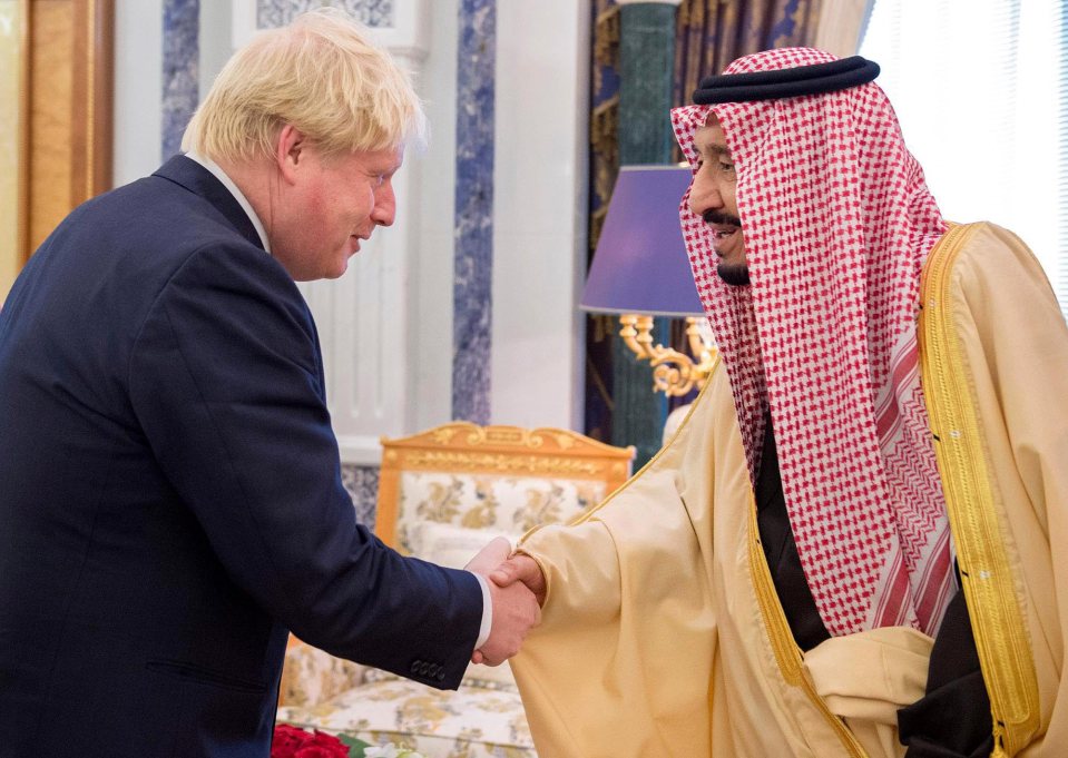 Foreign Secretary Boris Johnson visits Saudi Arabia