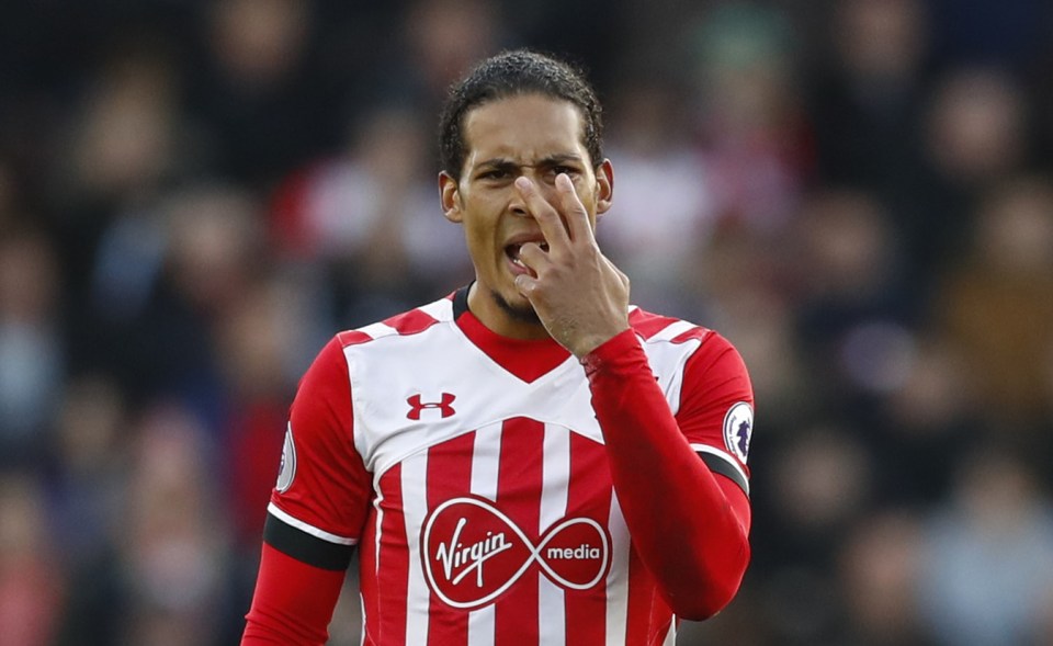  Virgil van Dijk is being tracked by Premier League heavyweights