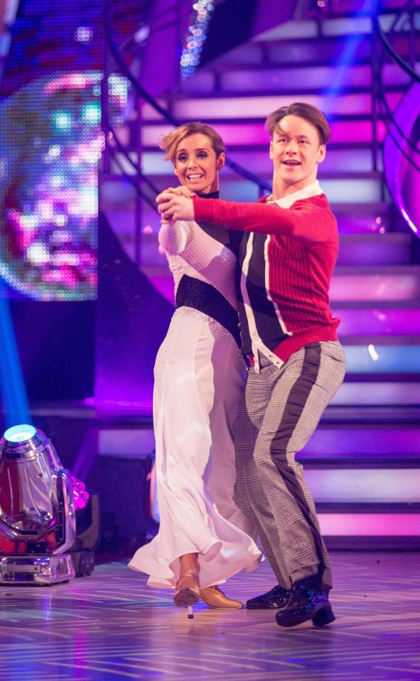  Louise is dancing in the final with her partner Kevin Clifton