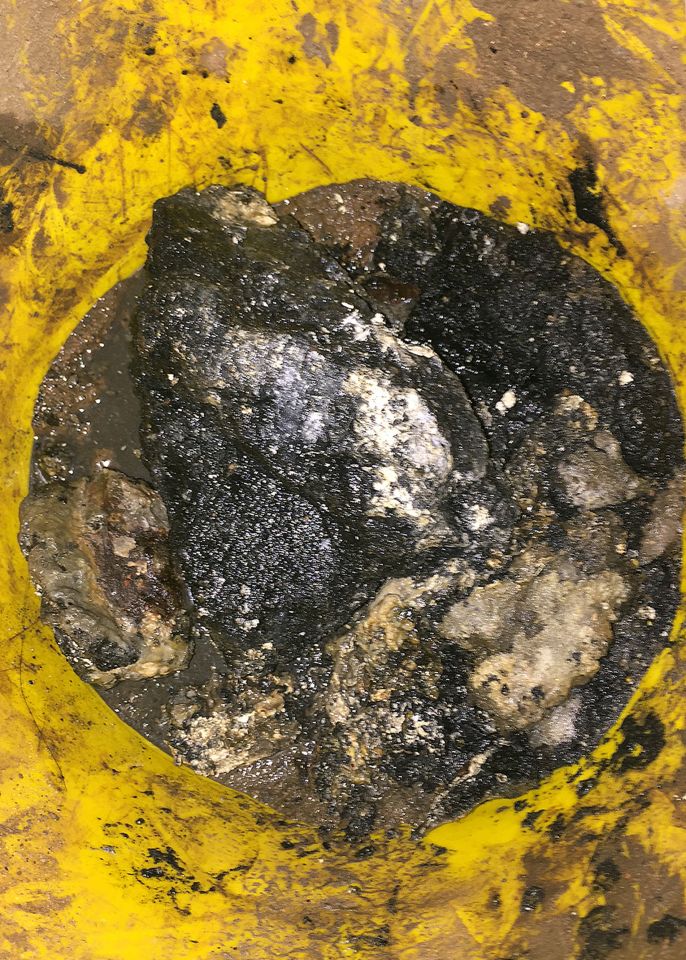  This photo released by Severn Trent Water shows a fatberg that developed in a sewer in Coventry