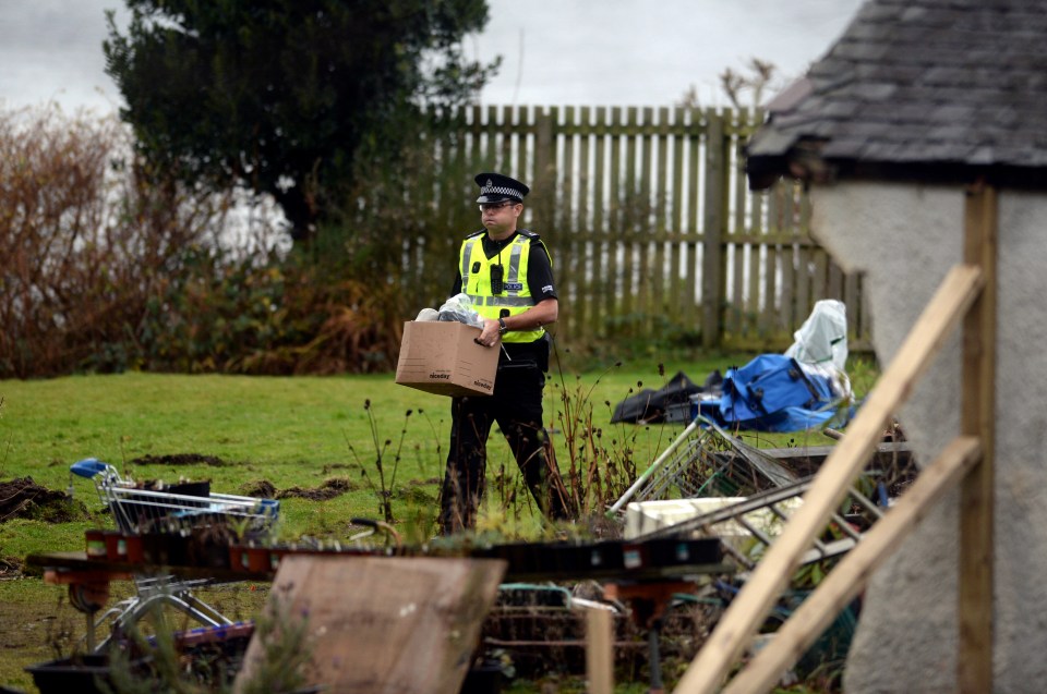  Police are trawling through everything in the 36-year-old's property