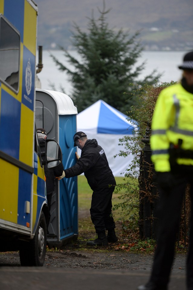  Officers have even set up a mobile command centre with portaloos as their intensive search continues