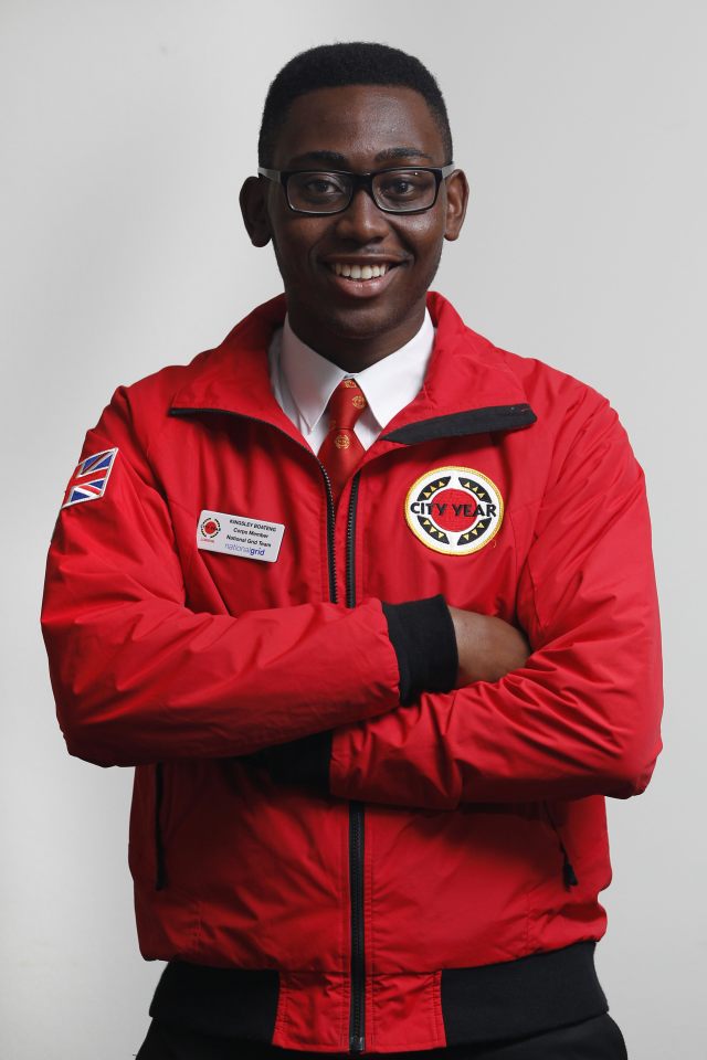  Kingsley Boateng works for charity City Year UK which aims to tackle educational inequality