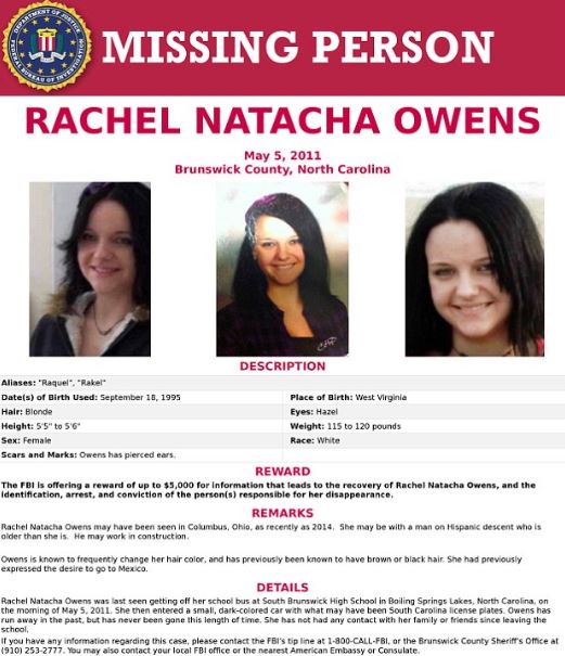  FBI agents opened an investigation to find Rachel